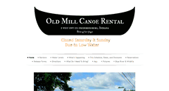 Desktop Screenshot of oldmillcanoerental.com